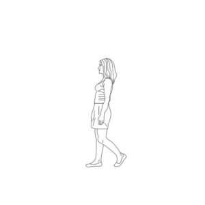 Walking Women Silhouette