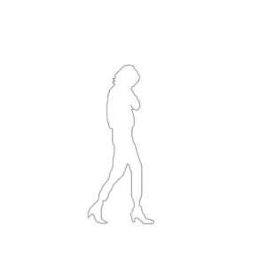 Walking Women 6' Silhouette