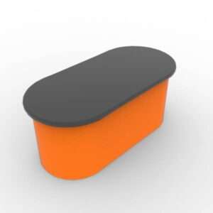 Oval Plastic Storage Container