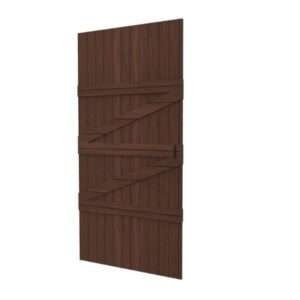 Frameless Braced Door