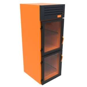 Glass Half Door Heated Cabinet Warmer