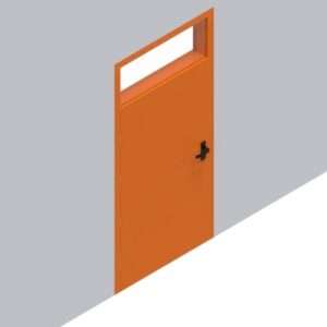 Single With Transom Door