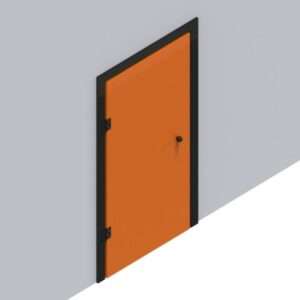 Single Side Access Wooden Door