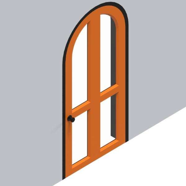 Single panel Arch Door