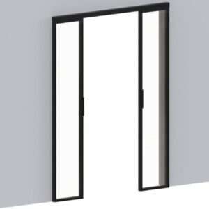 Sliding Door With Side Panel(Left & Right Open)