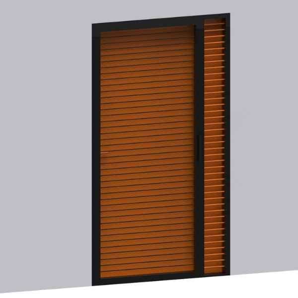 Line Grill Door