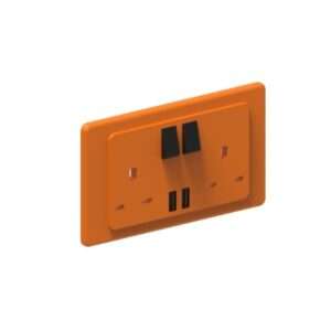 2 Gang Switched Socket + USB