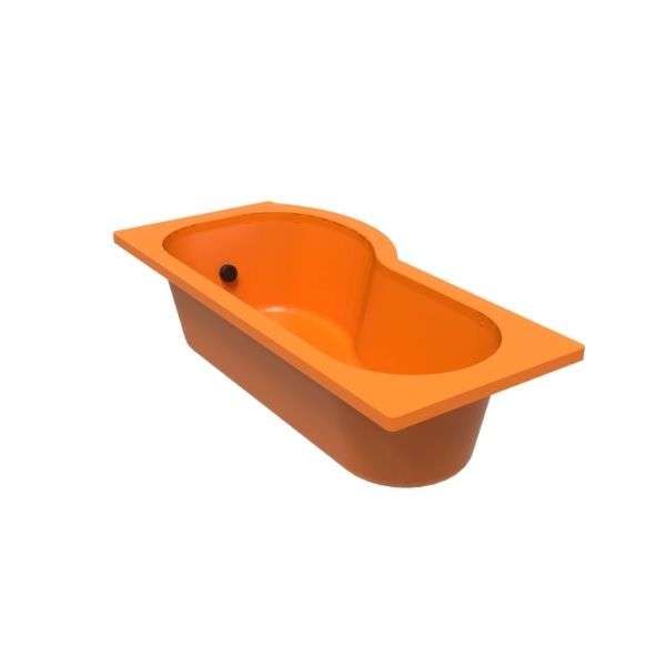 P Shape Shower Bath Tub