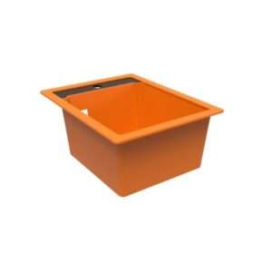 Inset single-blow sink