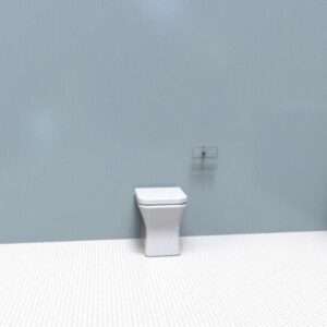 Rimless back-to-wall WC