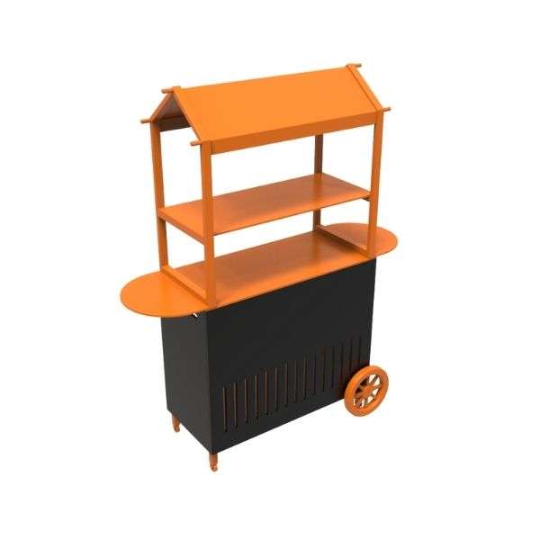Wheeled Wooden Stall