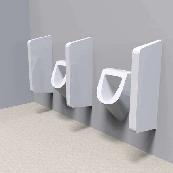 Wall-Hung Urinal Divider