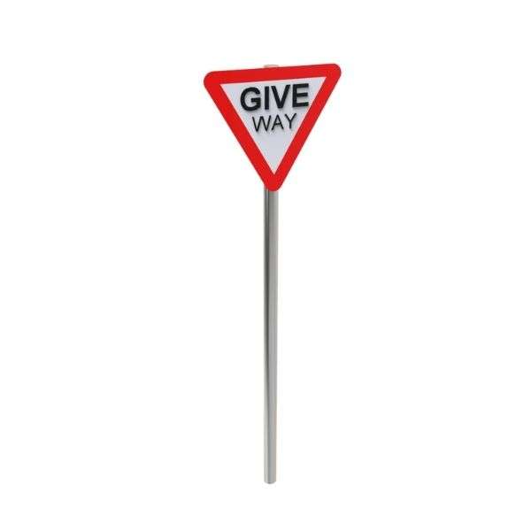 Give Way Sign Post Mounted Sign