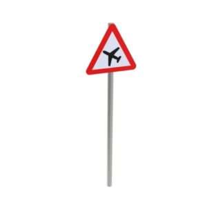 Low-Flying Aircrafts Road Post Mounted Sign