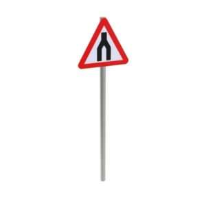 Dual Carriageway Ends Post Mounted Sign