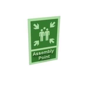 Photoluminescent Assembly Point Sign