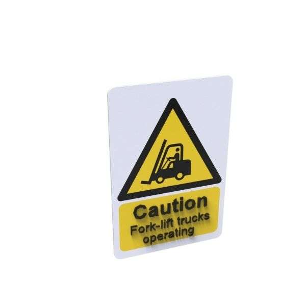 Fork-Lift Trucks Operating Sign