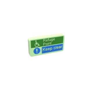 Refuge Point Keep Clear Sign LED Sign Box