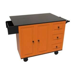 Kitchen Island with Wood Top