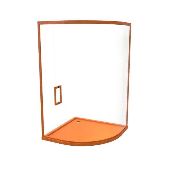 Slider Shower with Curved Corner