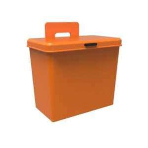 Plastic Hanging Kitchen Trash Can With Lid