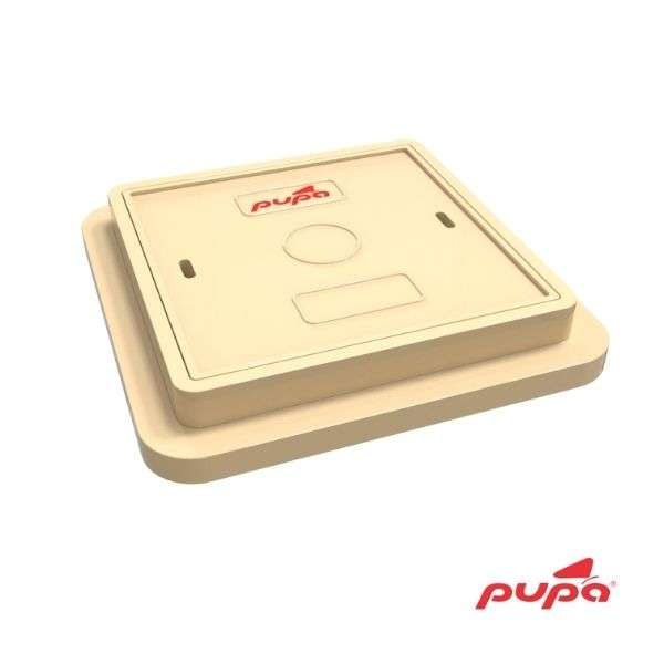 Square Manhole Cover 45x45 Beige