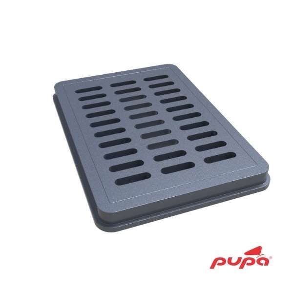 Drain Cover With Frame 68x48 Dark Grey