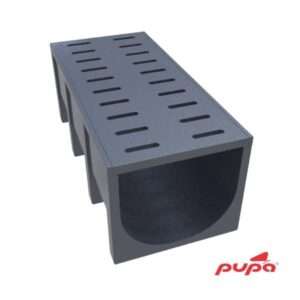 Drain Ditch with Cover 100x46x40 Dark Grey