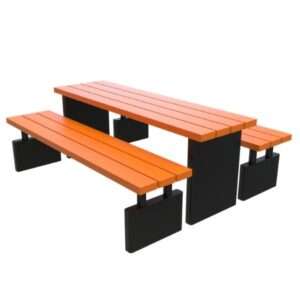Park Bench with Table
